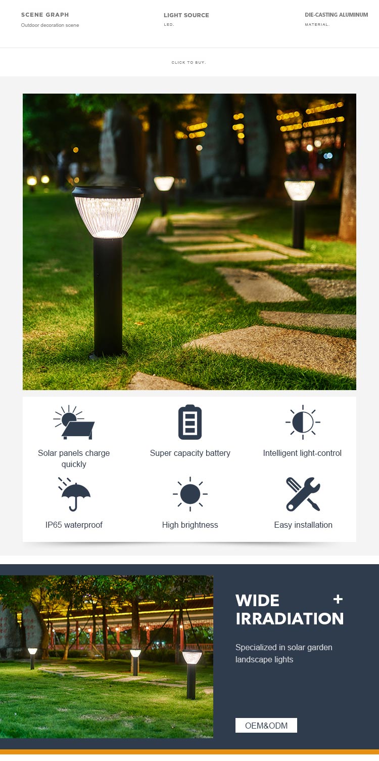 Solar Led Lawn Light