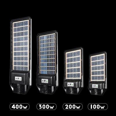 100W 200W 300W 400W Все в одном светодиодном интегрированном солнечном уличном свете