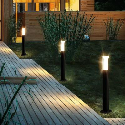 Современные индивидуальные дизайнерские алюминиевые на открытом воздухе декоративные светодиодные светильники для газонов